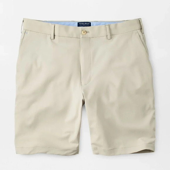 Peter Millar Crown Crafted Stealth Performance Short in Oat Sz: 35 - Picture 1 of 8